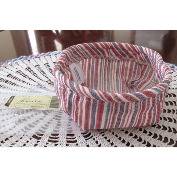 Longaberger Coaster Tote Liner Market Stripe New - Picture 1 of 3